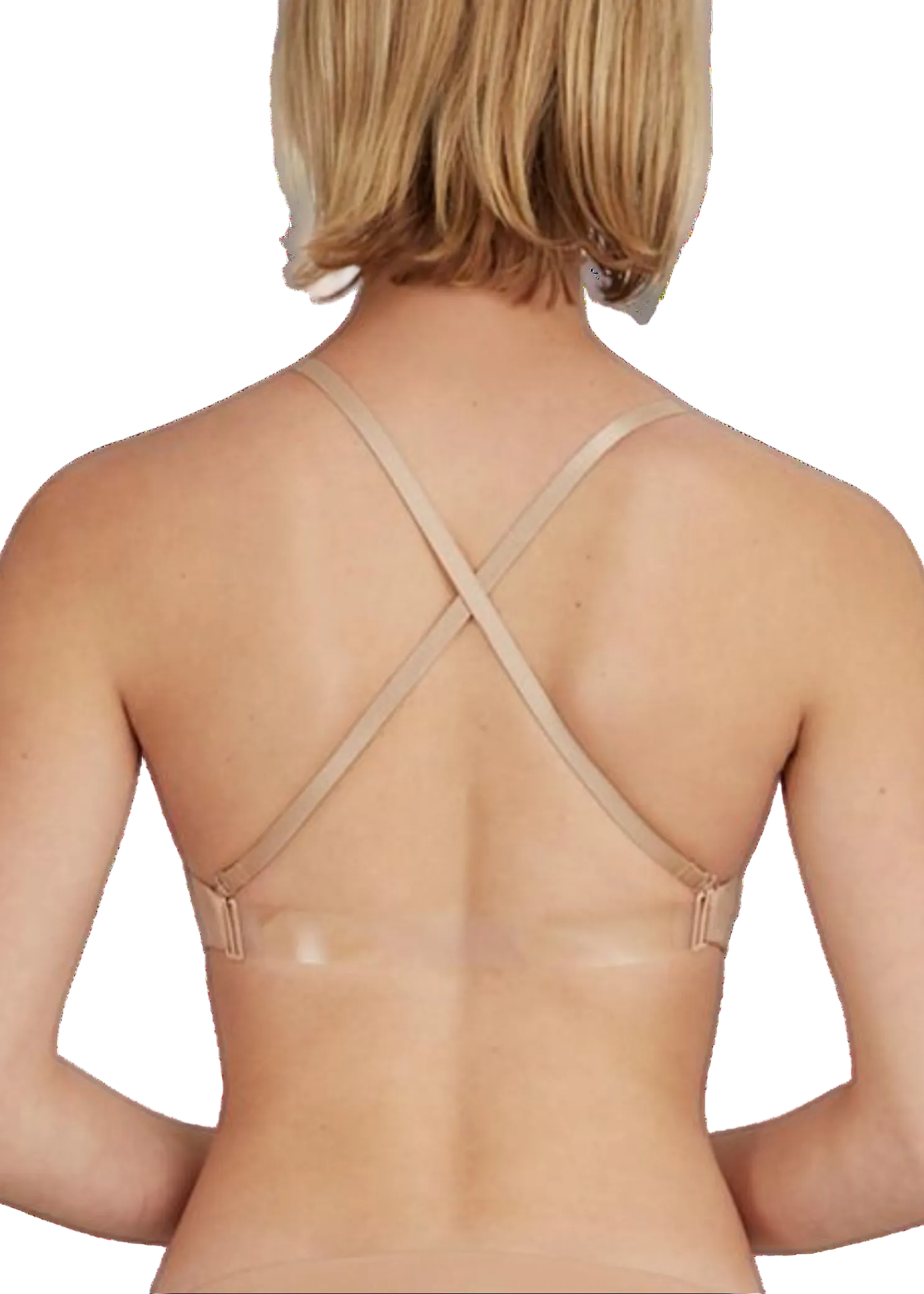 Seamless Camisole Bra Nude back view