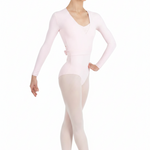 Warm Up Wrap Top Pink front view