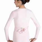 Warm Up Wrap Top Pink back view