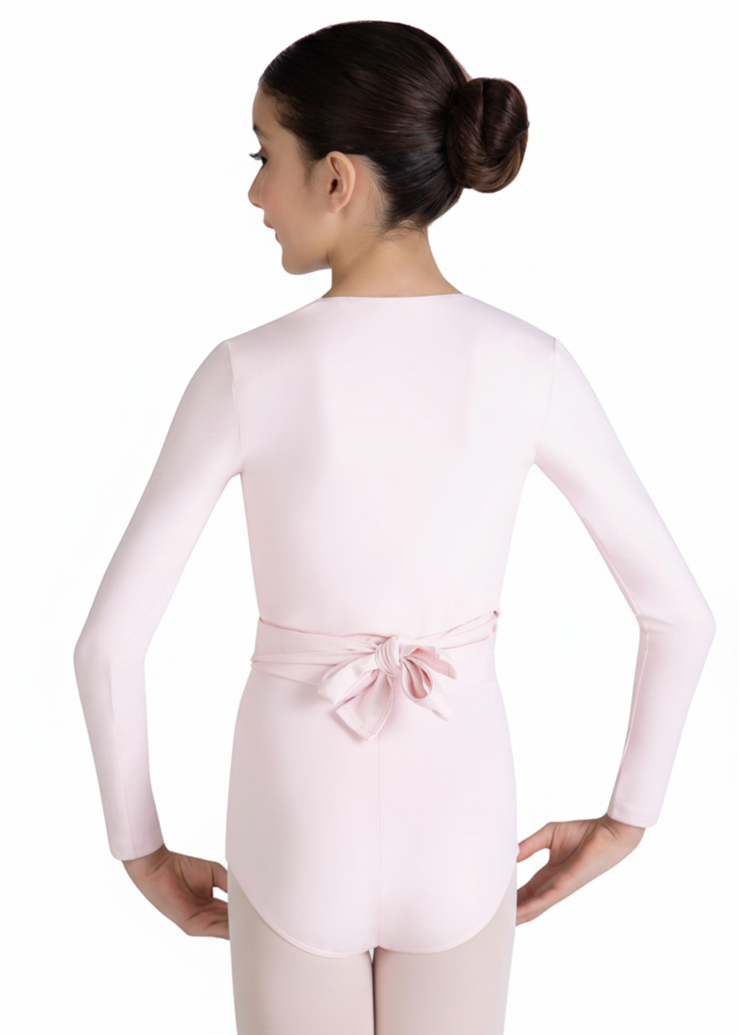 Warm Up Wrap Top Pink back view