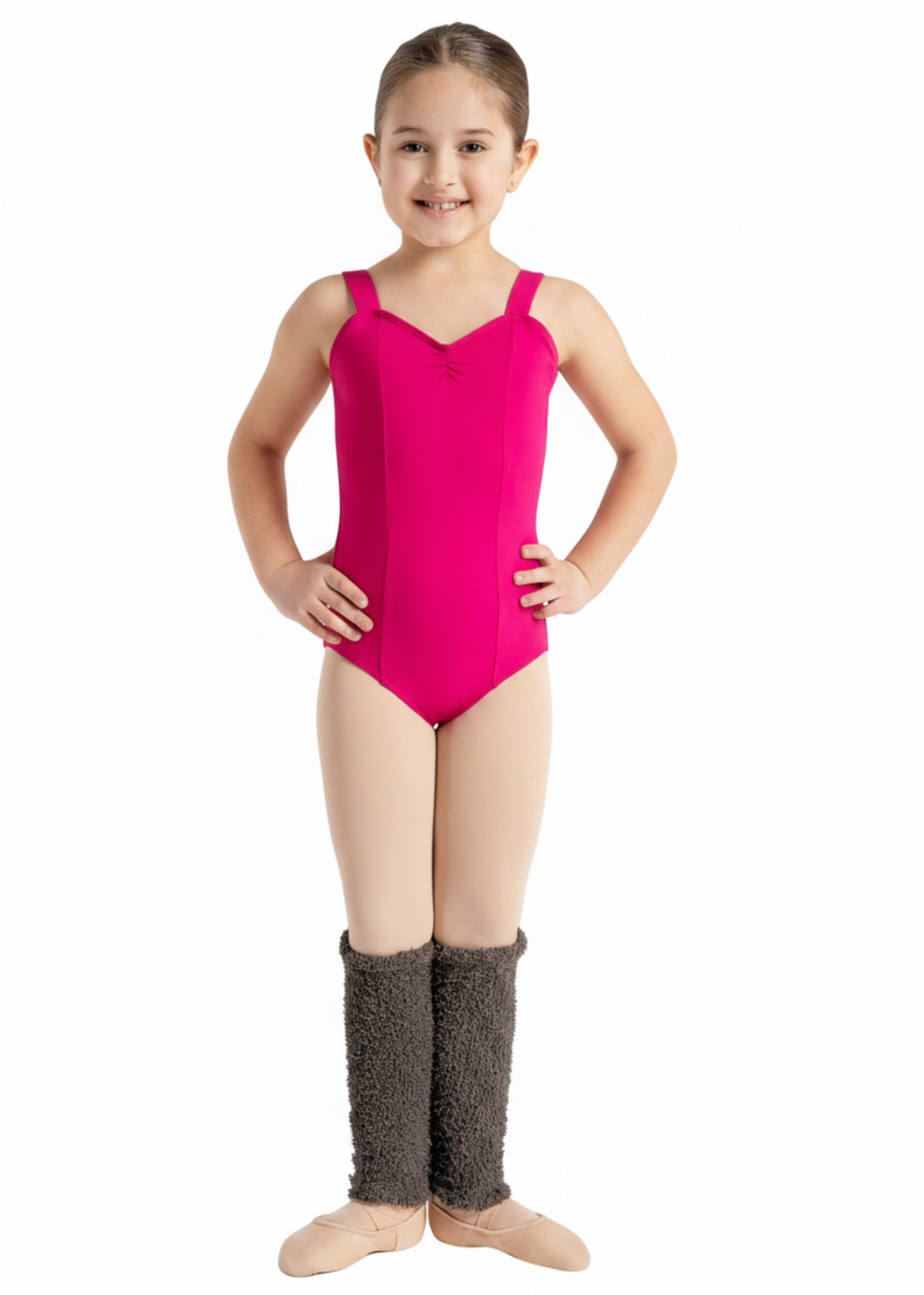 12" Legwarmer Gray front view 