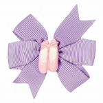 Pinwheel Bow with Shoe lilac