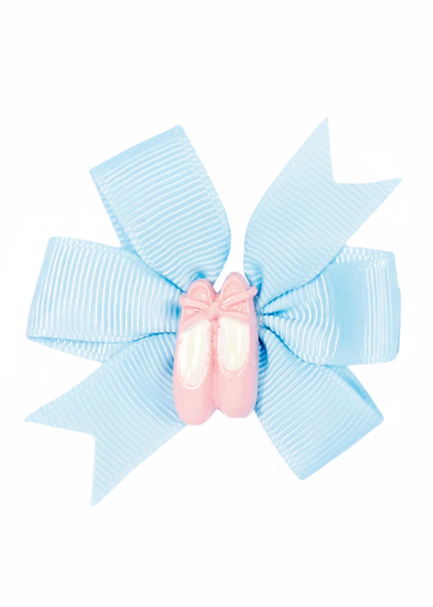 Pinwheel Bow with Shoe light blue