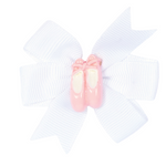 Pinwheel Bow with Shoe white