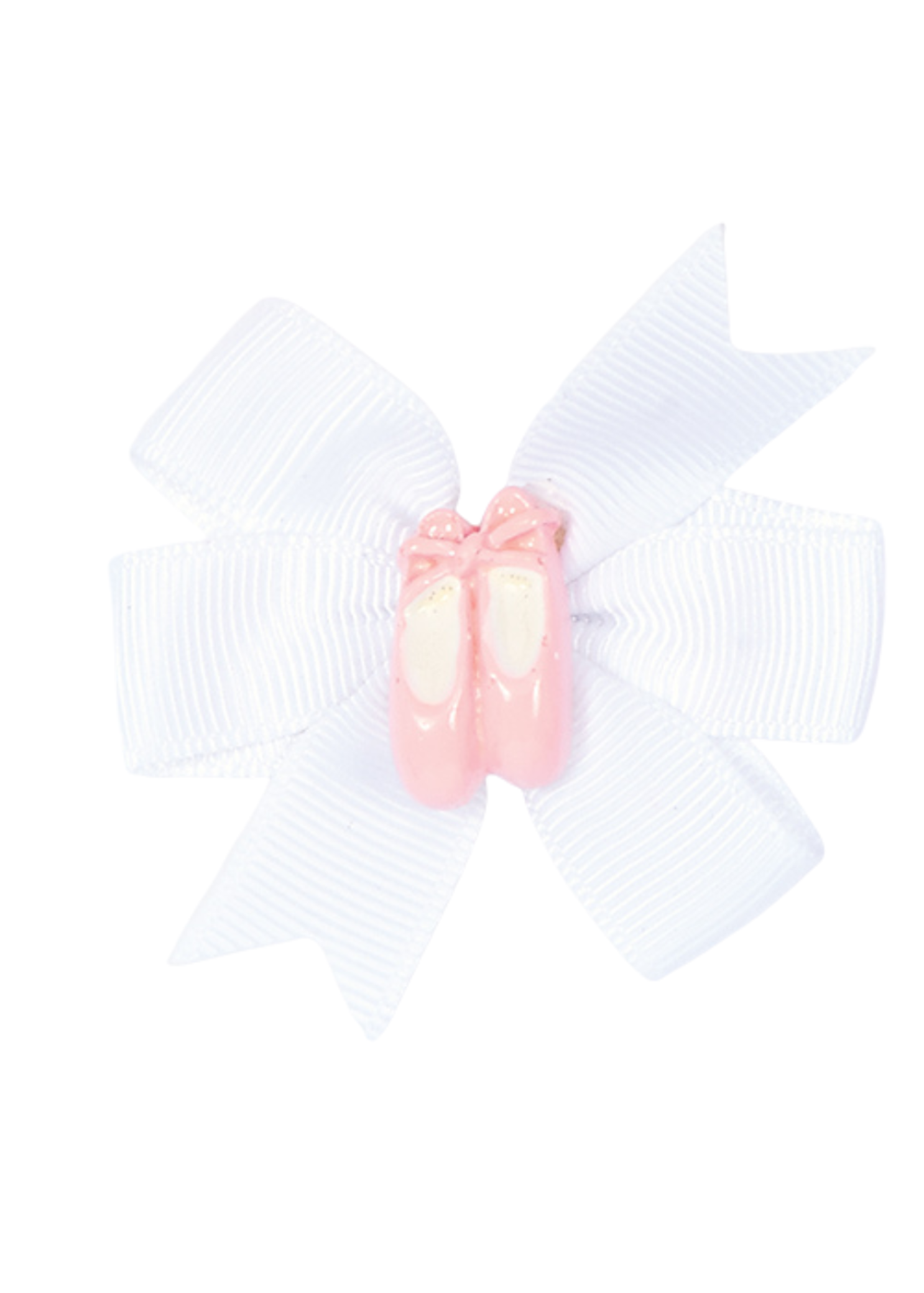 Pinwheel Bow with Shoe white
