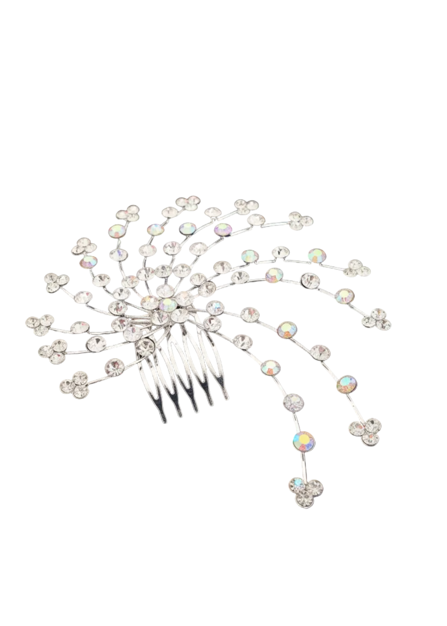 Swirl Rhinestone Comb – CO0010