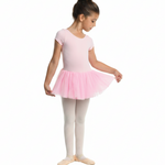 Penny Cap Sleeve Tutu Dress Pink front view