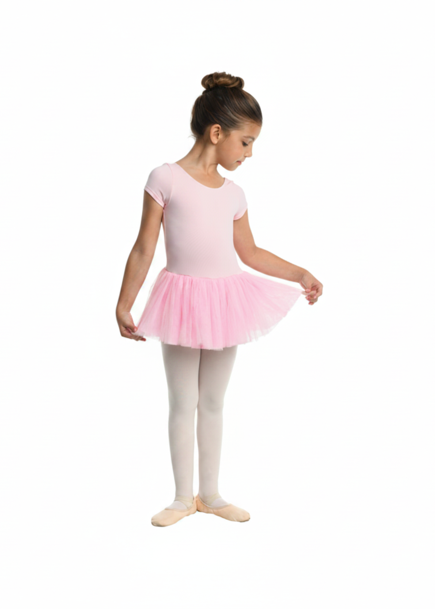 Penny Cap Sleeve Tutu Dress Pink front view
