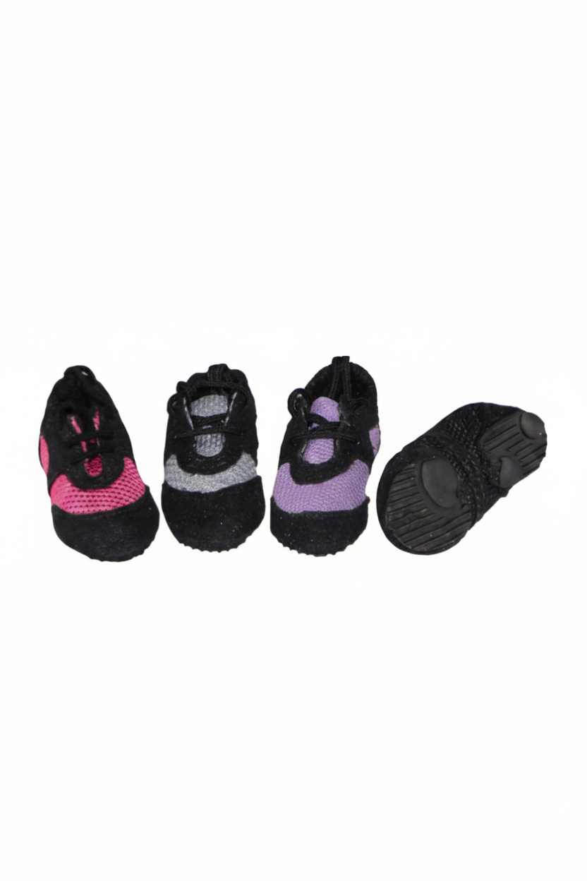 Black, Pink, Purple, Silver, mini dance sneaker keychain with colorful detailed design and durable key ring