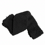 18" Solid Legwarmer Black front view