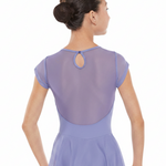 Sweetheart Cap Sleeve Dress Lilac back view