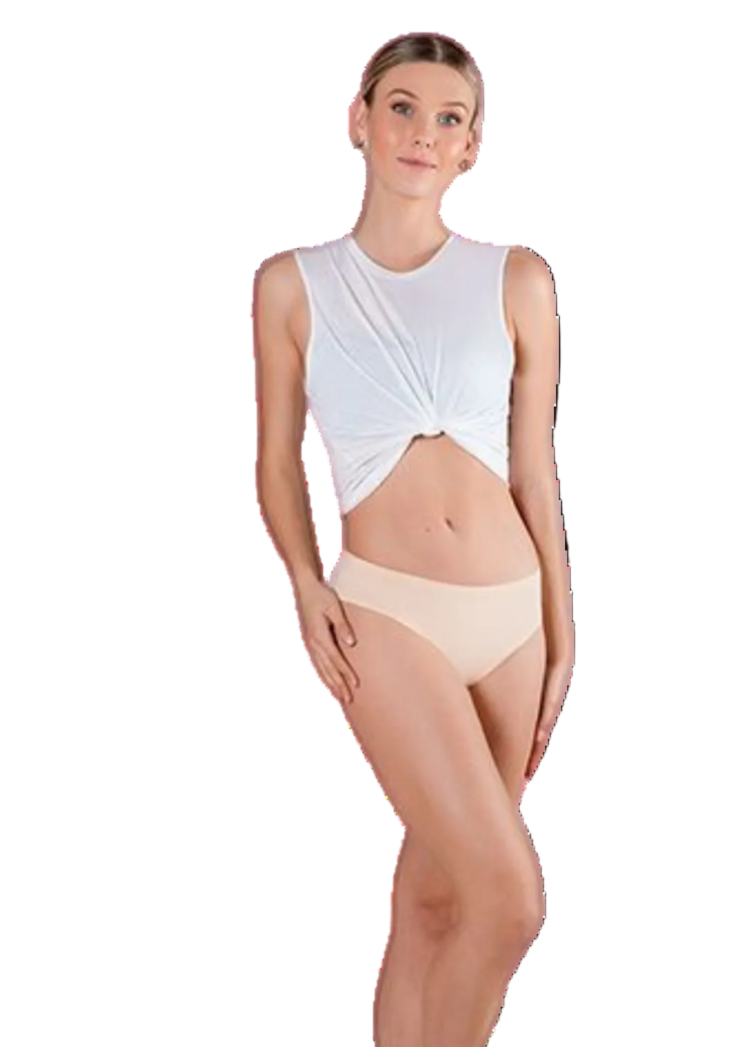 Absorb+ Dance Brief Oat lifestyle view