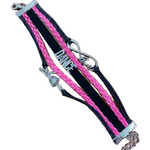Dance Bracelet hot pink black