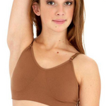 Seamless Camisole Bra Mocha front view