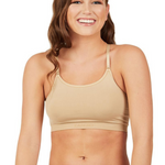 Longline Seamless Bra Nude front view