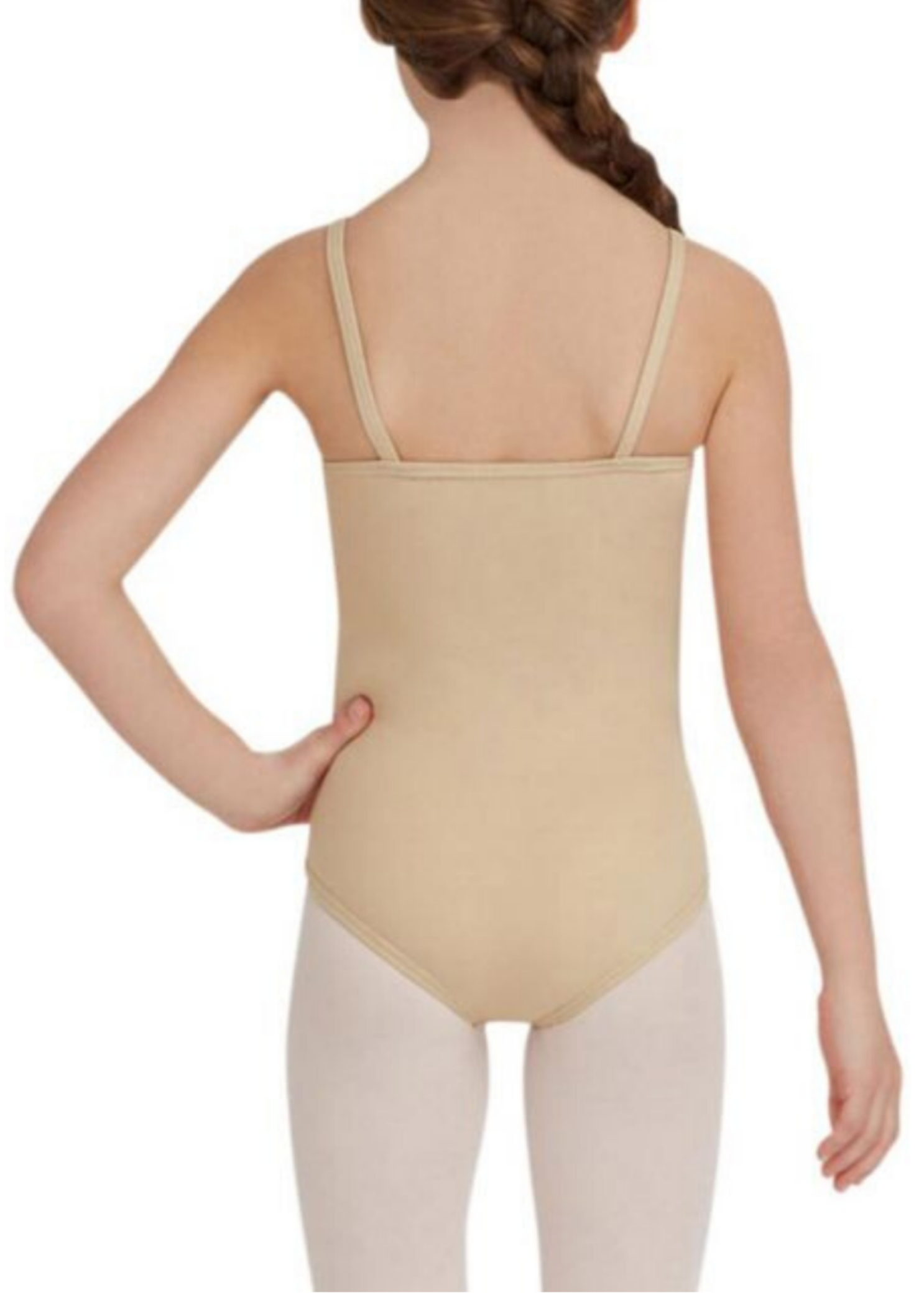 Camisole Leotard Nude back view