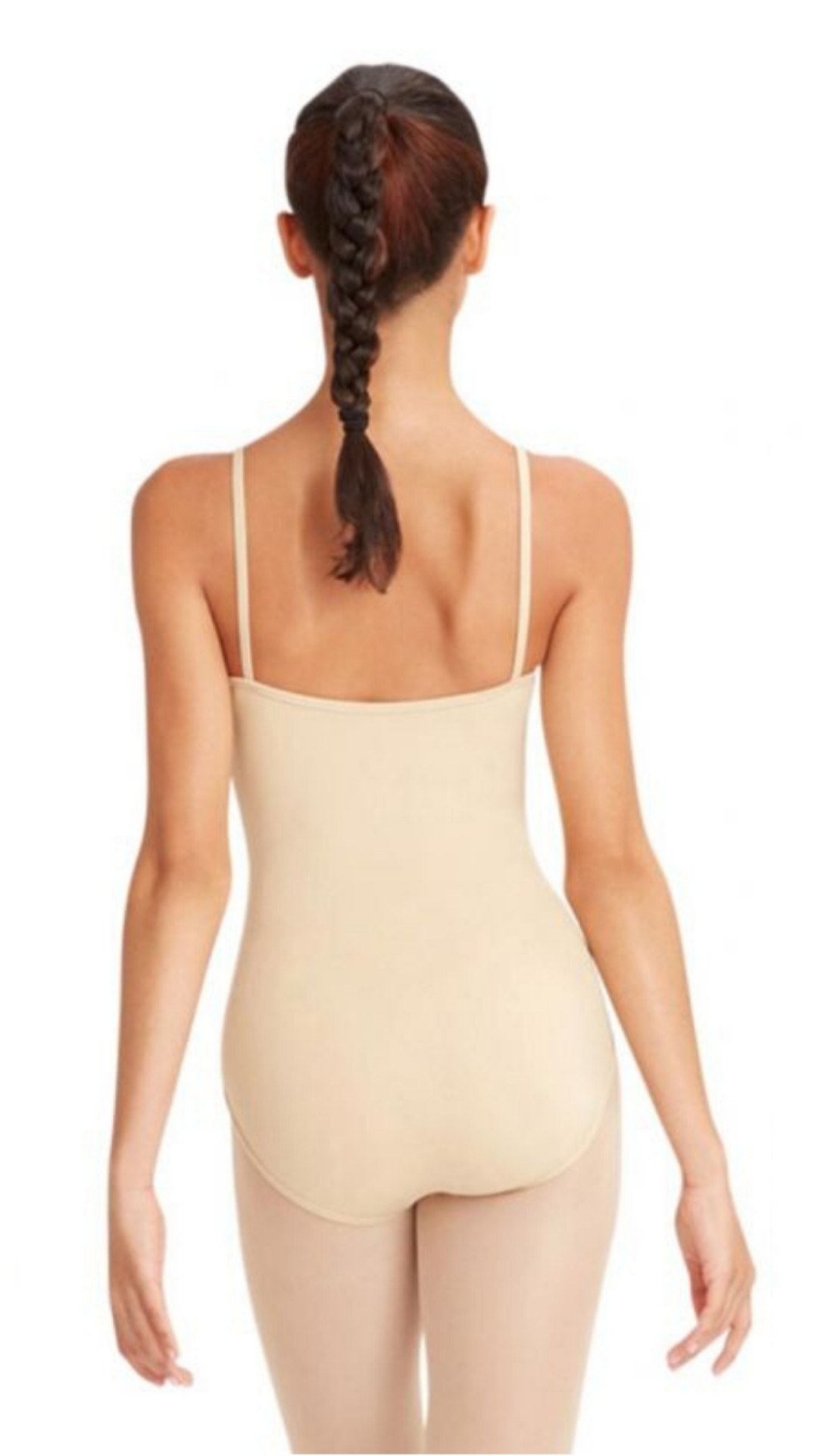 Capezio Black Women's Camisole Leotard with Clear Transition Straps, Large