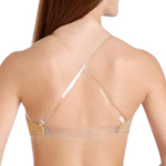 Cinched Padded Bandeau Bra Nude back view