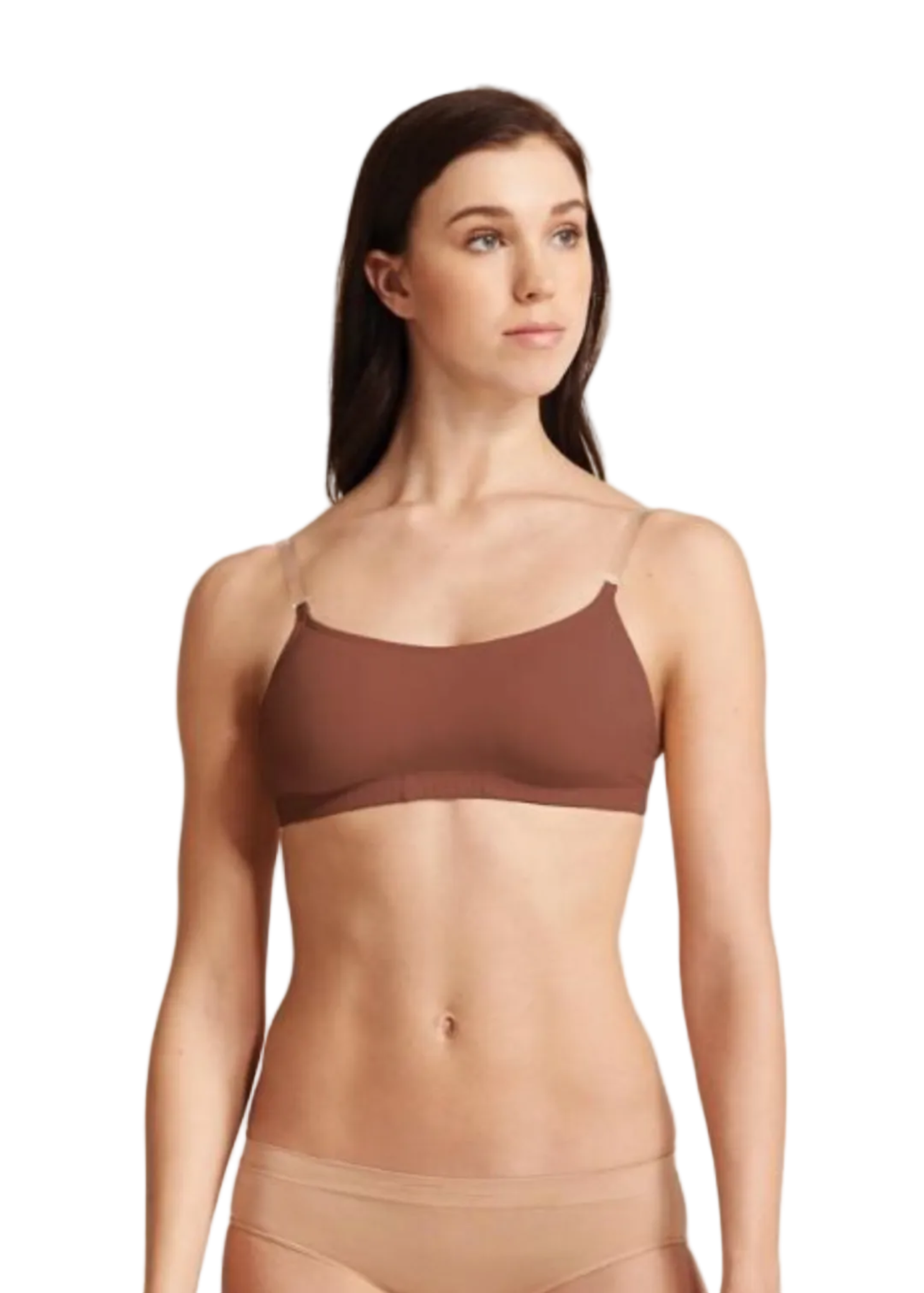 Camisole Bra Mocha front view