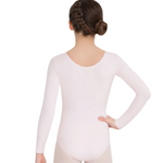 Long Sleeve Leotard Pink back view