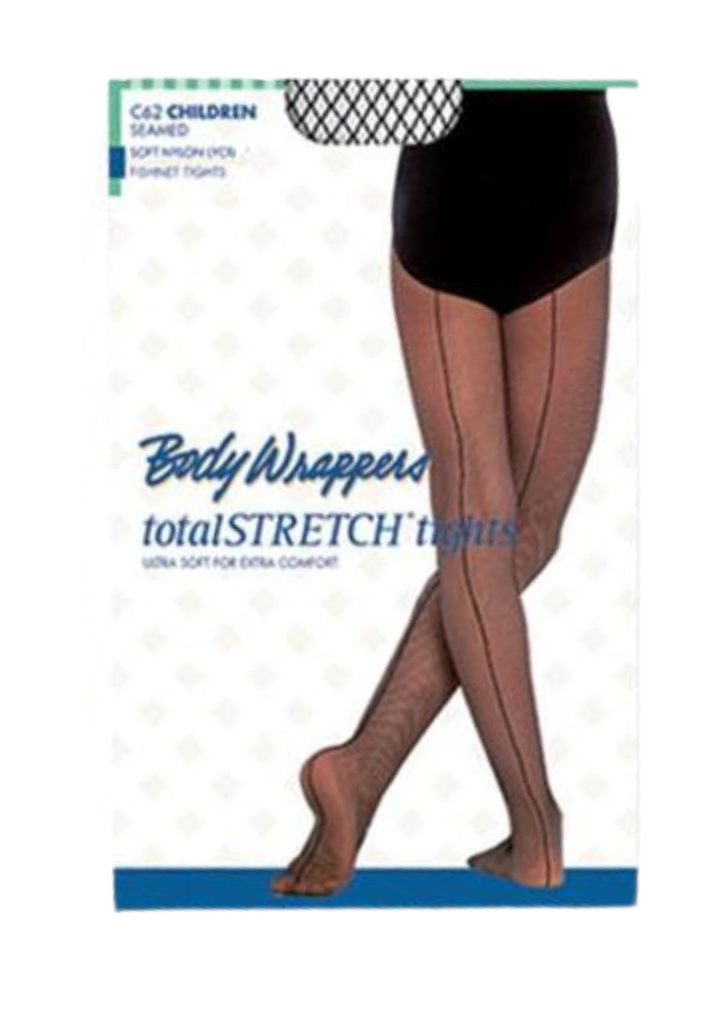 Seamed Fishnet Tight Black packaging