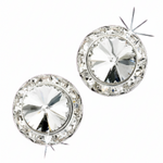 Rivoli Crystal Earrings 15mm