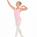 Basic Tank Leotard Pink front view