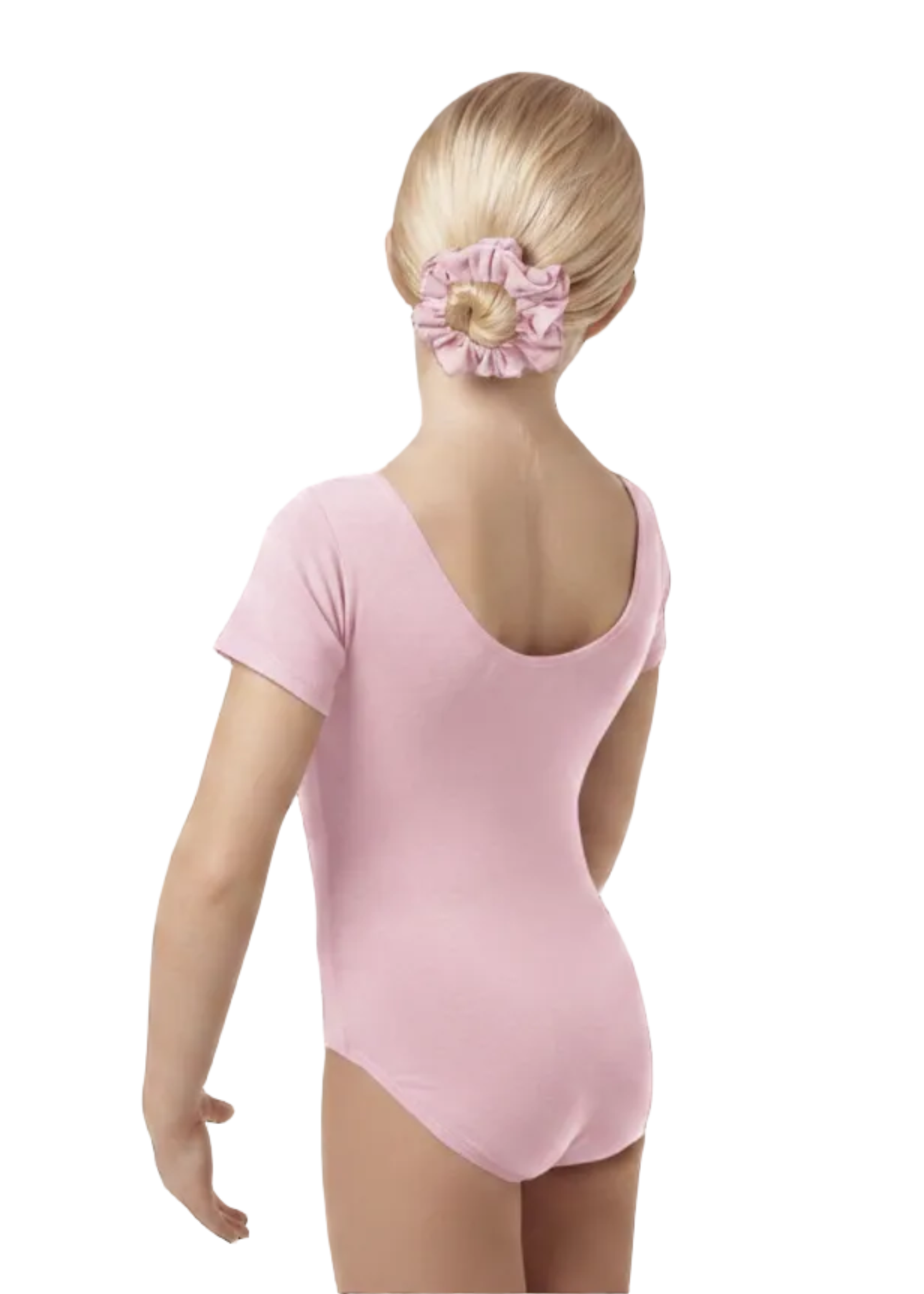 Cap Sleeve Leotard Pink back view