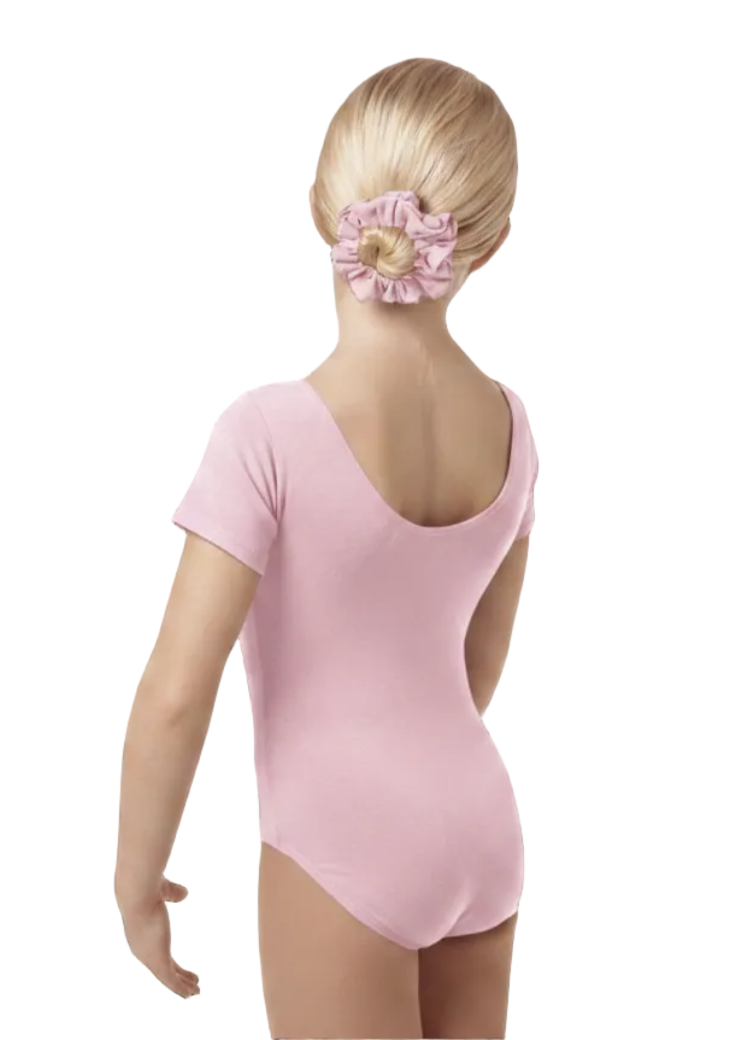 Cap Sleeve Leotard Pink back view