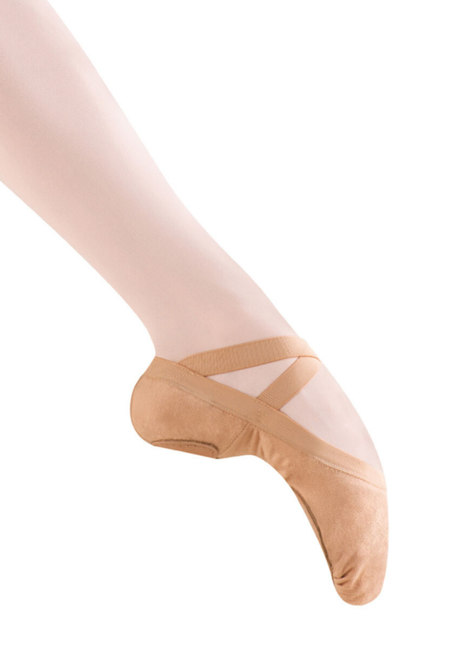 Pro Elastic Canvas Split Sole Ballet Shoe Flesh lifestyle view