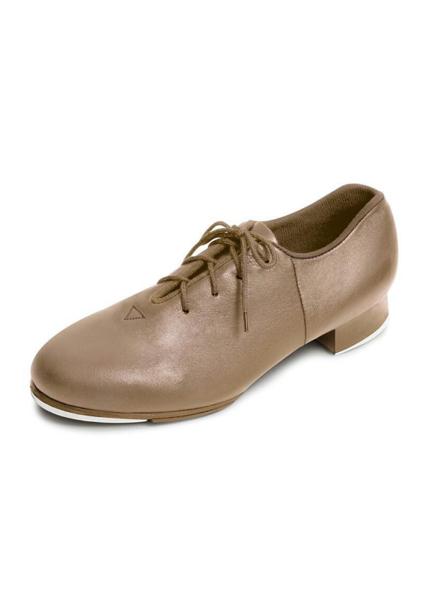 Tap-Flex Lace Up Tap Shoe Tan front-side view