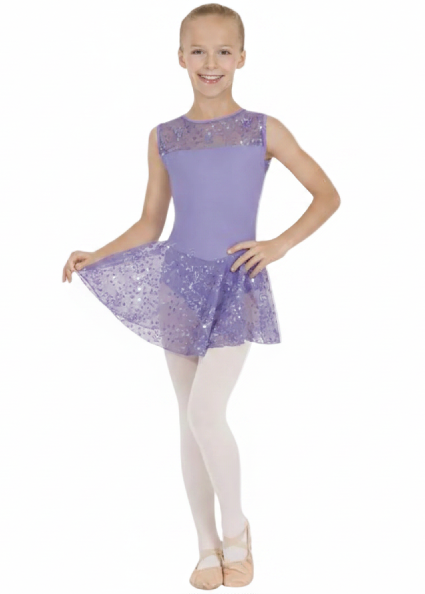 Enchanted Dreams Tank Dress Lilac front view