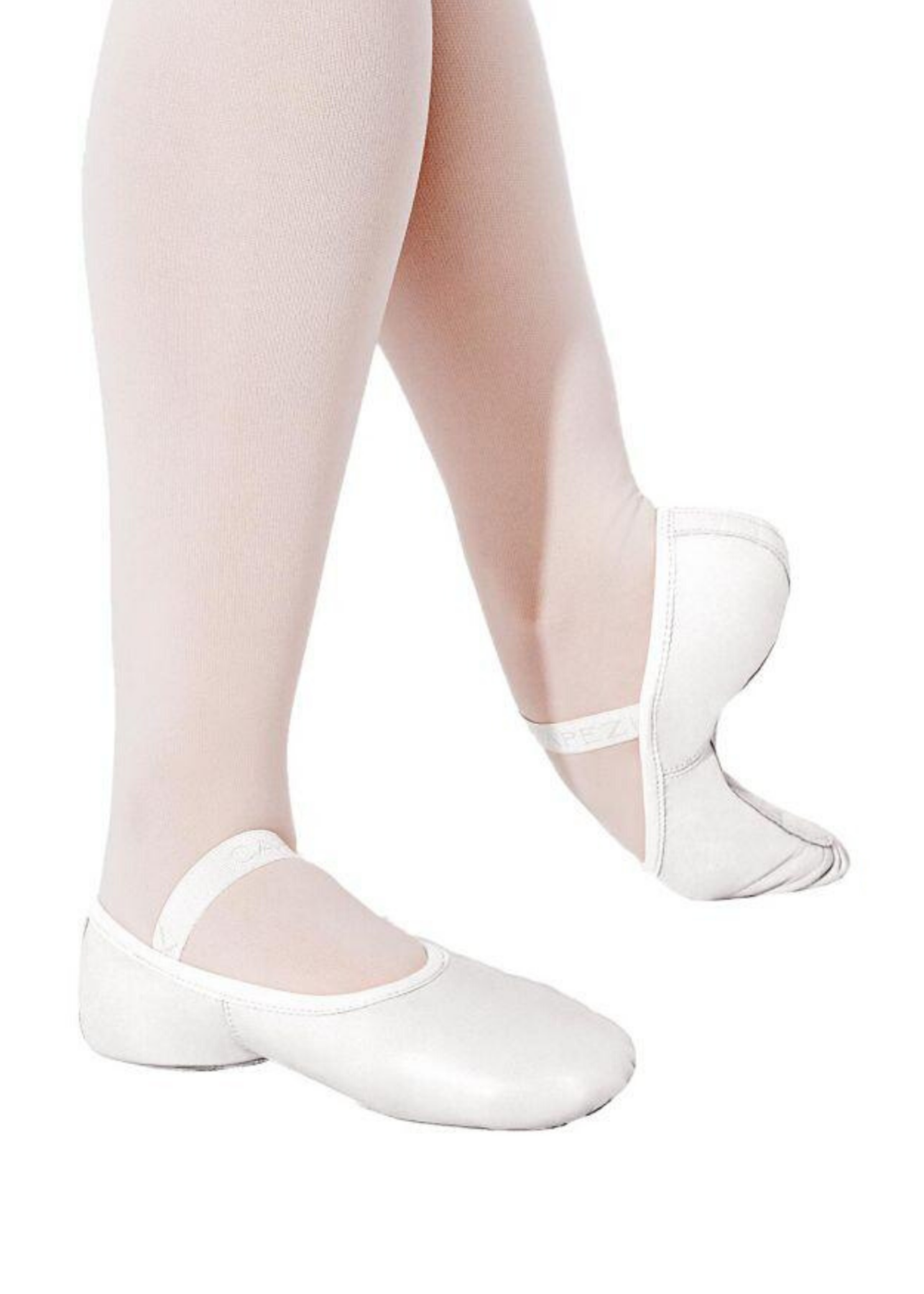 Lily Leather Ballet Shoe for Adult White lifestyle view