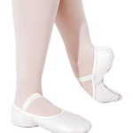 Lily Leather Ballet Shoe White lifestyle view