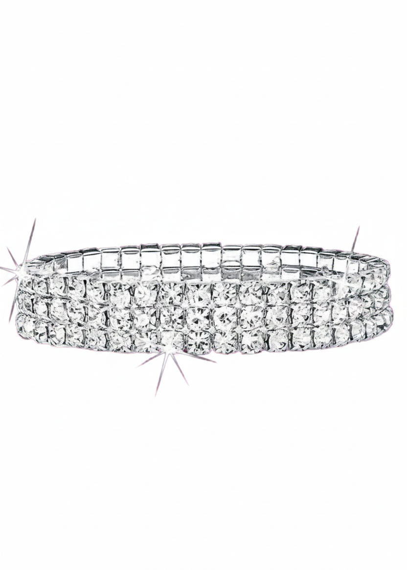 3 Row Crystal Bracelet