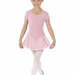 Short Sleeve Dress Pink front view
