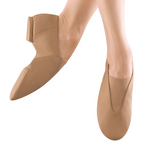 Super Jazz Slip-On Jazz Shoe Tan top and medial side view
