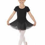 Short Sleeve Dress Black front view