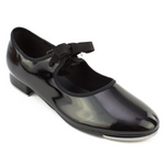 Val Tie and Snap Tap Shoe for Adult Black side view