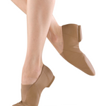 Super Jazz Slip-On Jazz Shoe Tan lateral and medial side view
