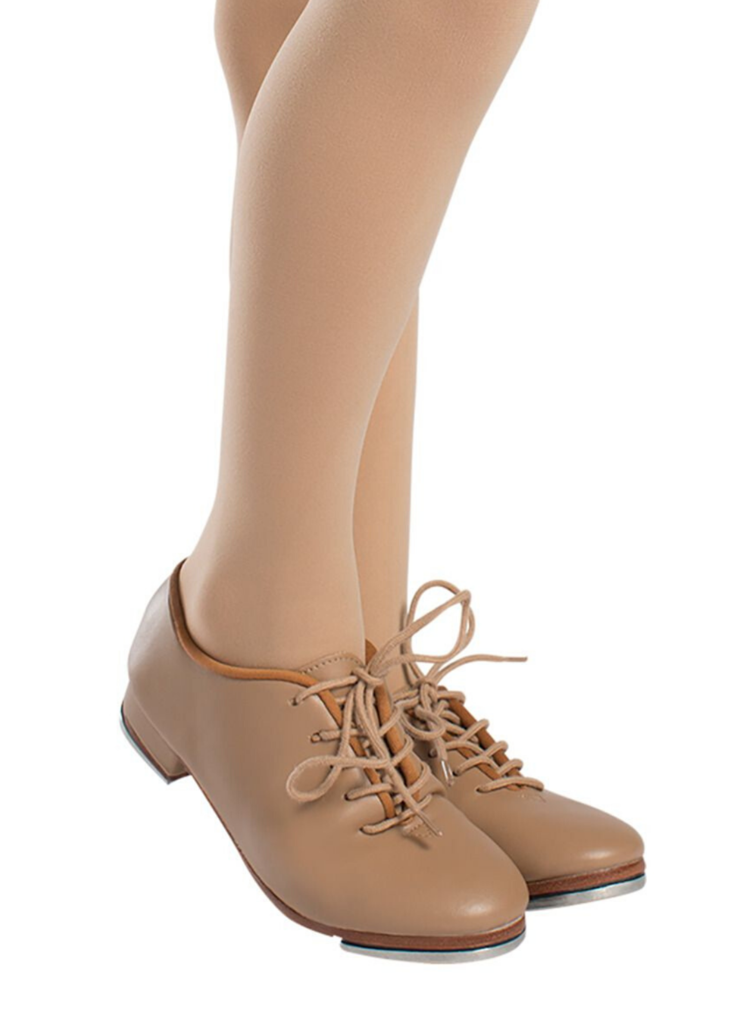 Torrin Basic Lace-Up Jazz Tap Caramel side view