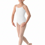 Scoop Front Leotard White front view