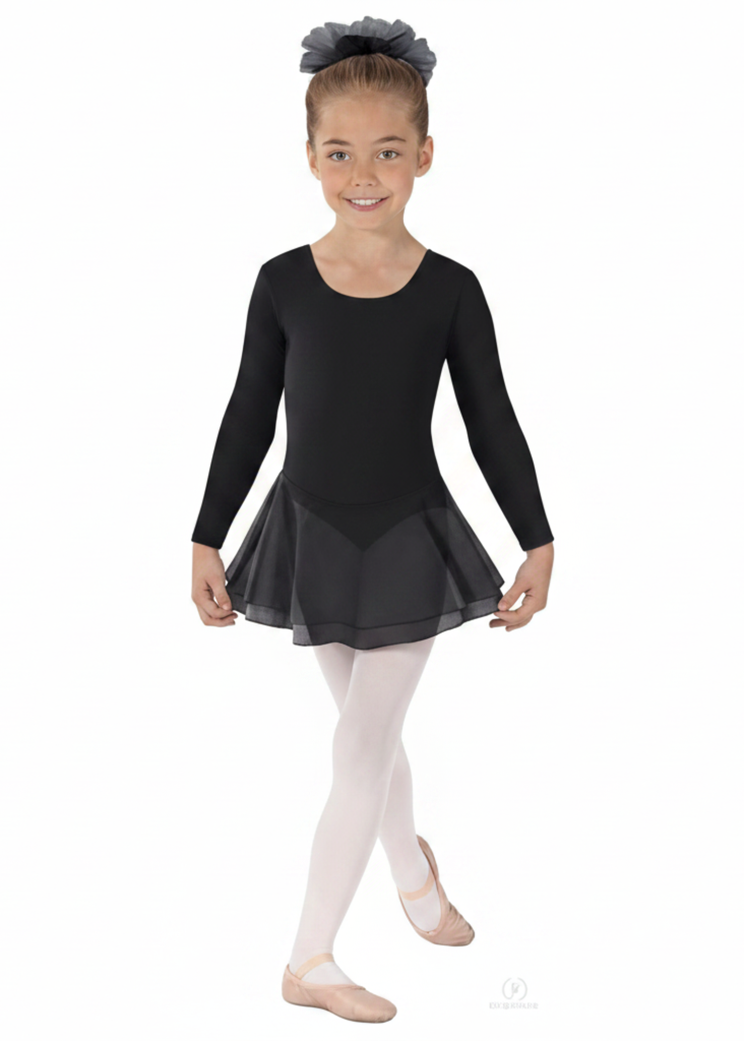 long sleeve ballet dress Eurotard Girls Leotard with Double Layer Skirt (10465) Black S Category_Default Category/Men's Hats or class Portia and Scarlett PS24341 Color:Red Shell Print