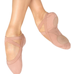 Pro Elastic Canvas Split Sole Ballet Shoe Pink lifestyle view