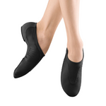 Pulse Leather Jazz Shoe Black front and medial side view