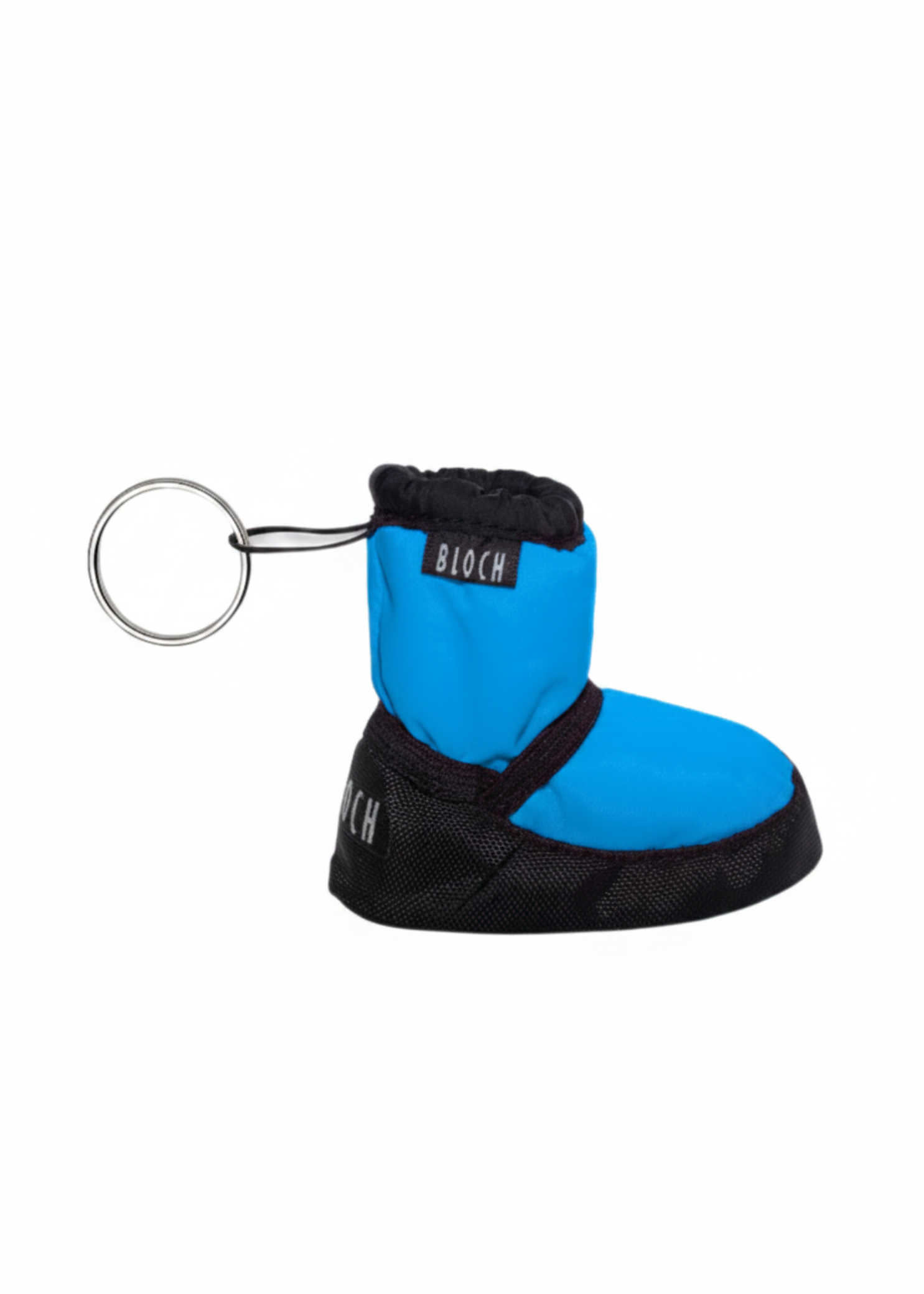 Fluorescent Blue bootie-shaped key ring A0609 with durable design for dancers and dance bags