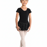 Madeline Short Sleeve Dress Black front view