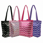 Glitter Chevron Totes