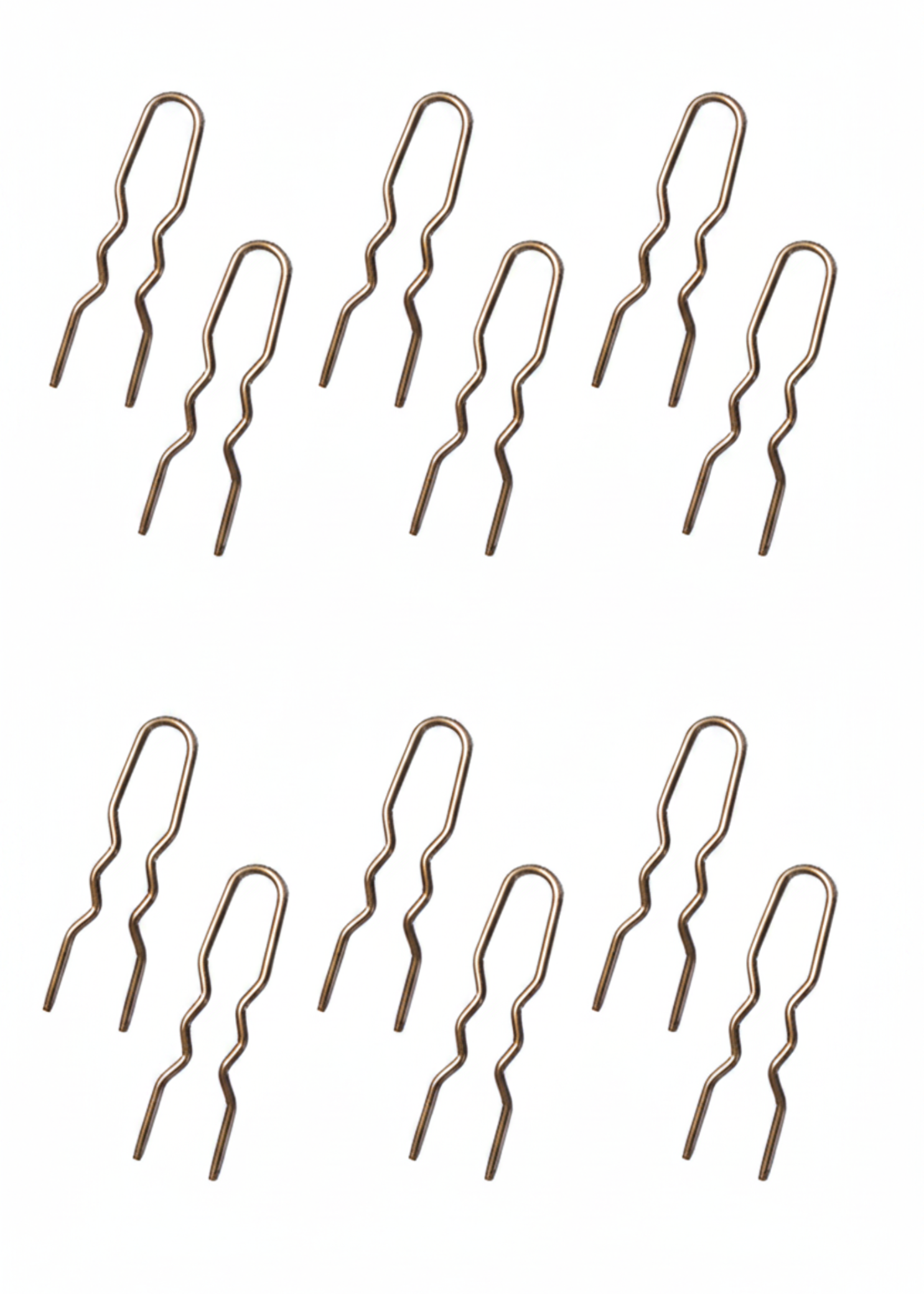2" Hair Pins brown