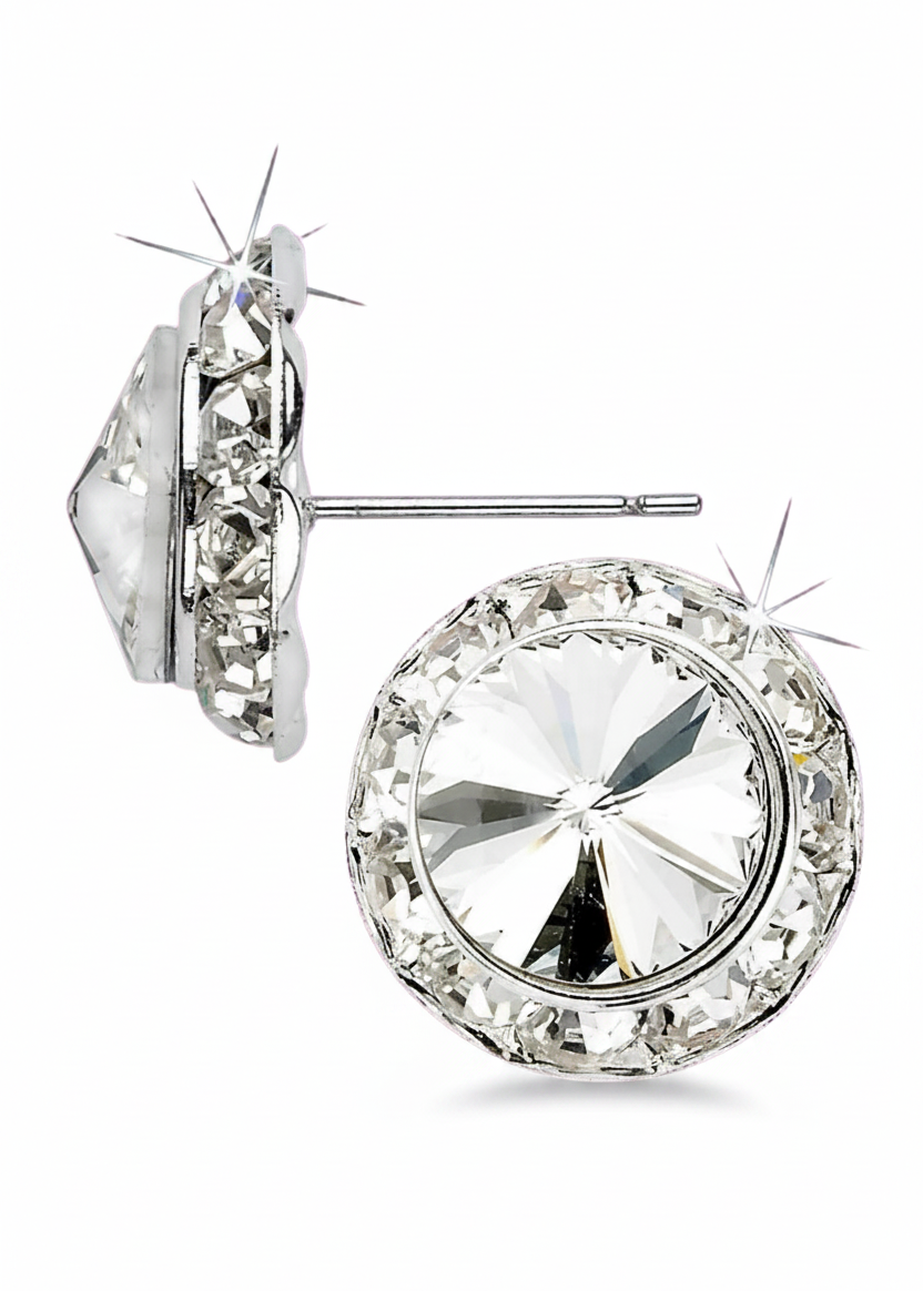 Rivoli Crystal Earrings 15mm